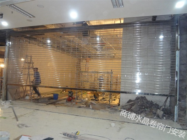 商鋪重慶水晶卷簾門安裝